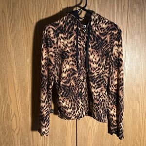 Jones New York Sport Women’s Leopard Print Hoodie